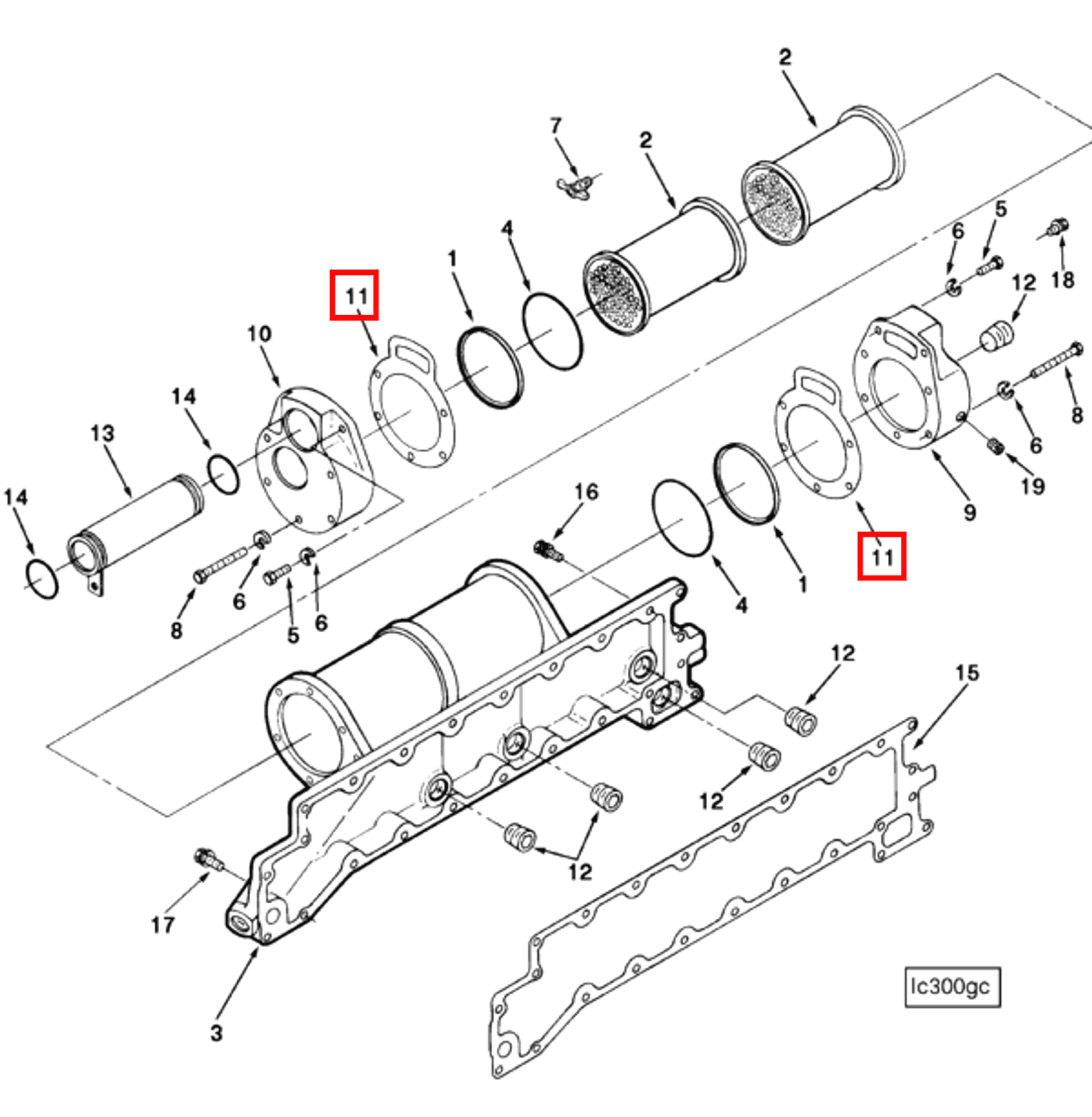 Gasket | Cummins 167155 | Cover Plate Gasket