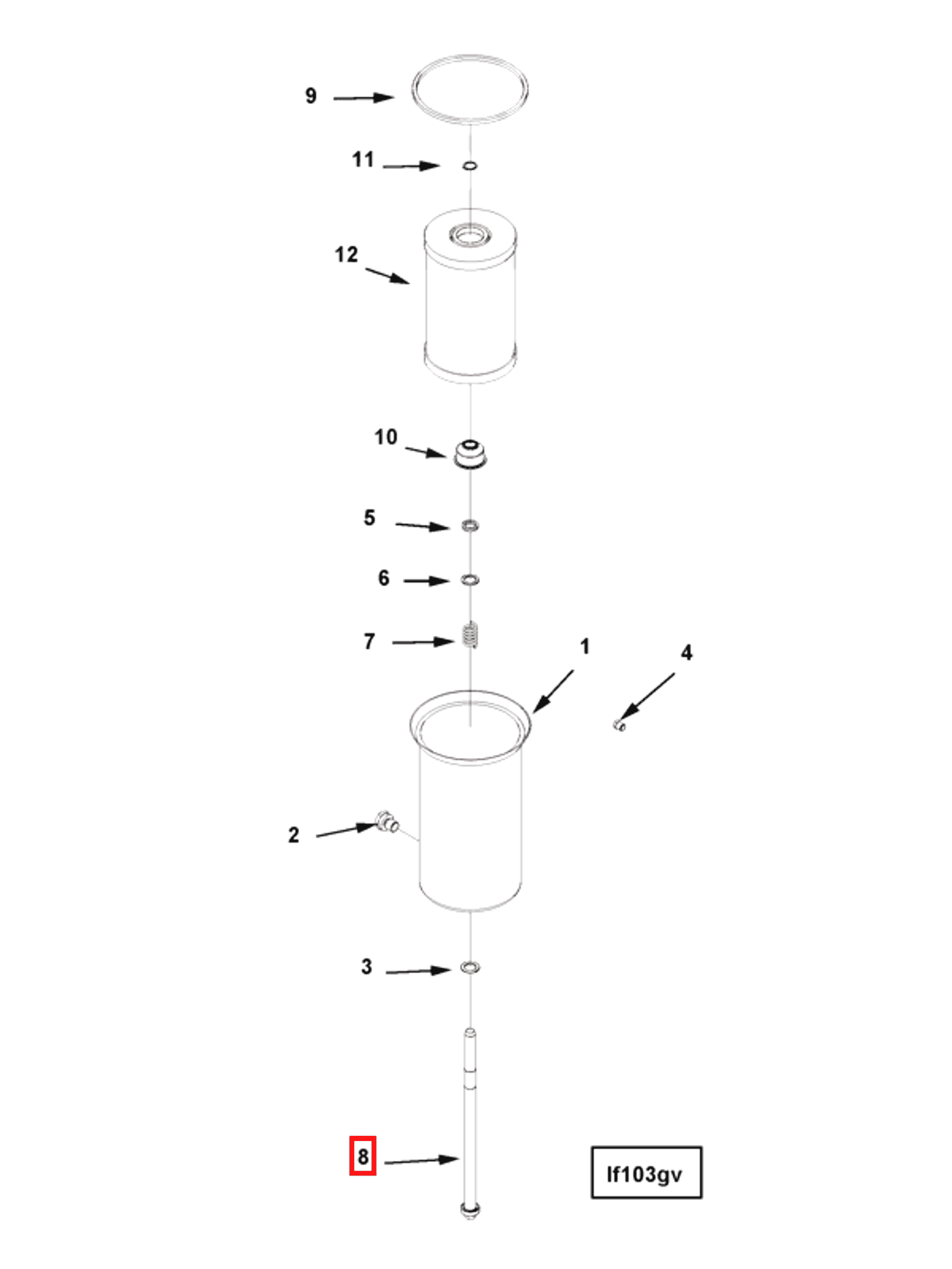 Retainer | Cummins 173177 | Shell Retaining Bolt