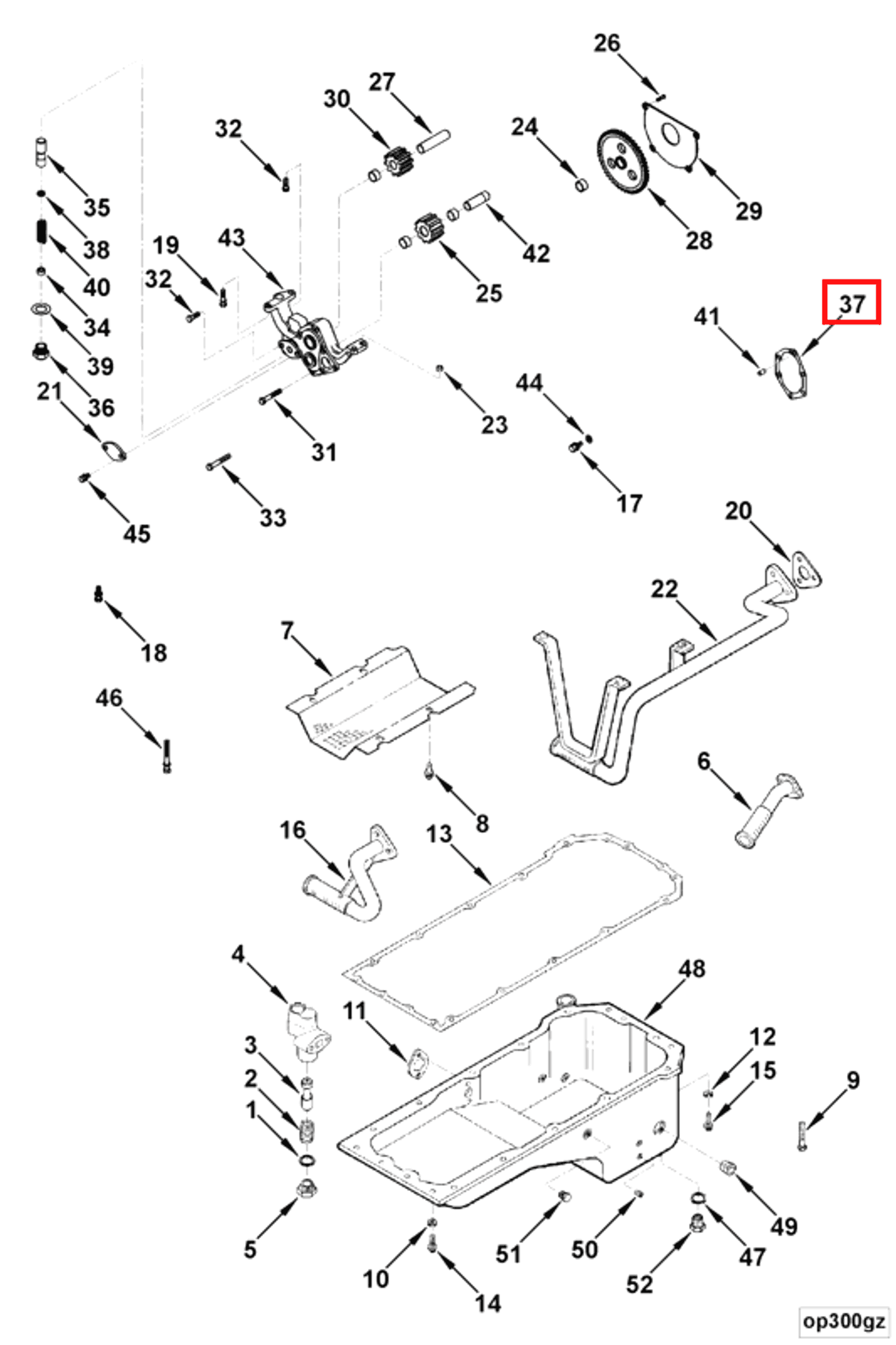 Gasket | Cummins 180795 | Lubricating Pump Gasket
