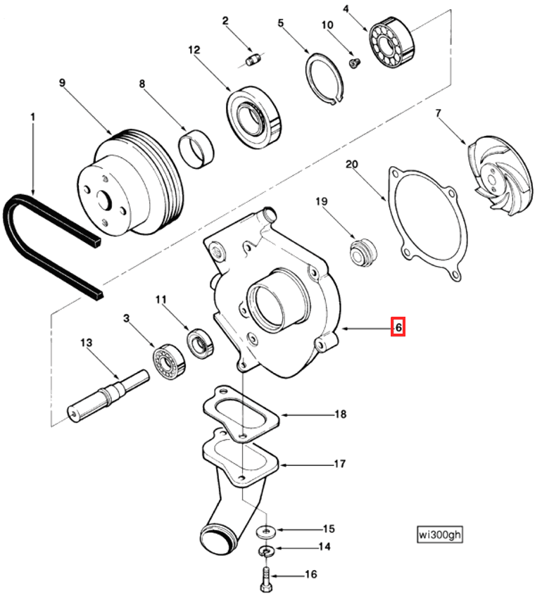 Water Pump | Cummins 196960 | Water Pump Body