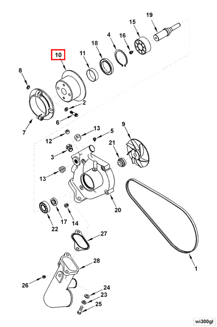 Water Pump | Cummins 197581 | Water Pump Sheave Pulley
