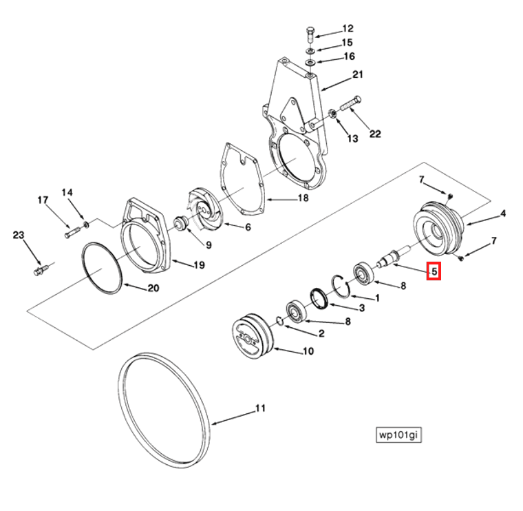 Water Pump | Cummins 199410 | Water Pump Shaft