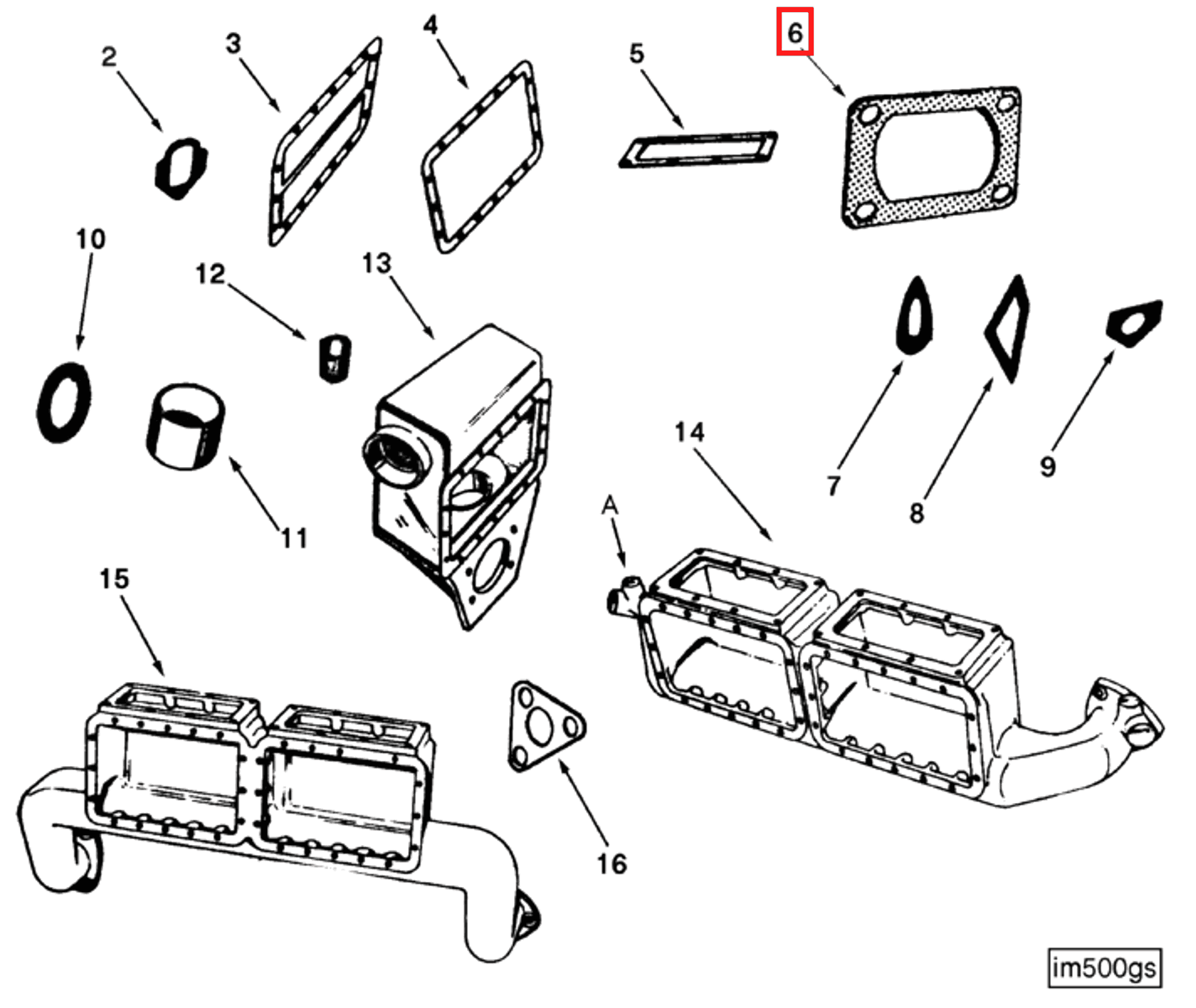 Gasket | Cummins 199569 | Intake Manifold Gasket
