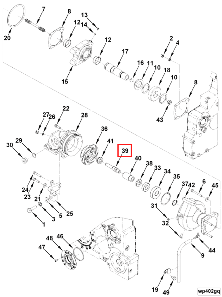Water Pump | Cummins 205158 | Water Pump Shaft