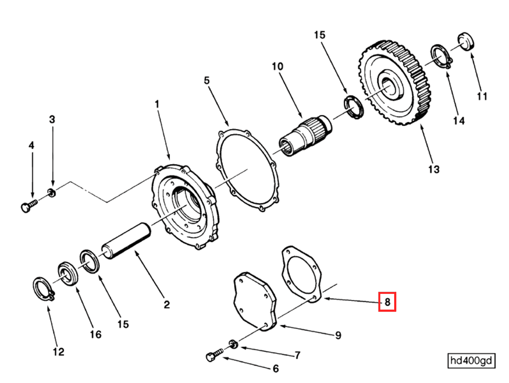Gasket | Cummins 205734 | Hydraulic Pump Gasket