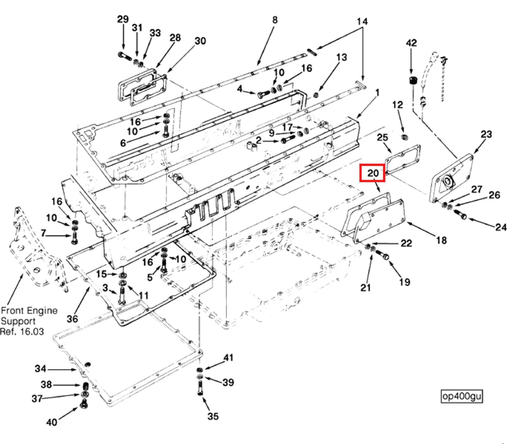 Gasket | Cummins 205791 | Scavenge Pump Gasket