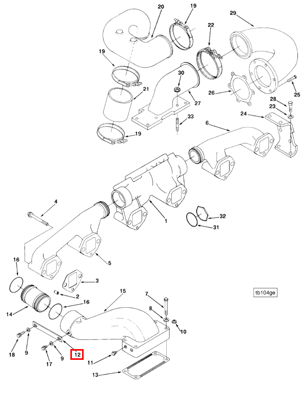 Turbocharger | Cummins 207229 | Turbocharger Brace