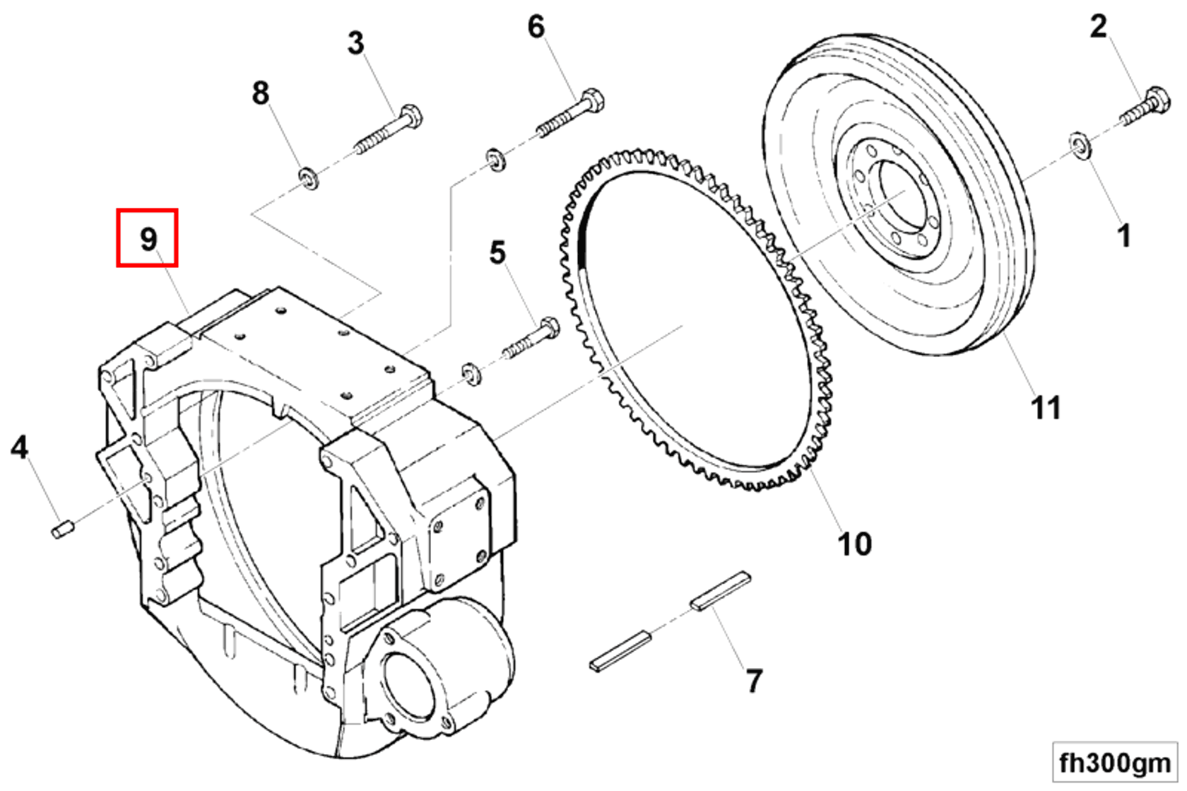 Flywheel | Cummins 208466 | Flywheel Housing