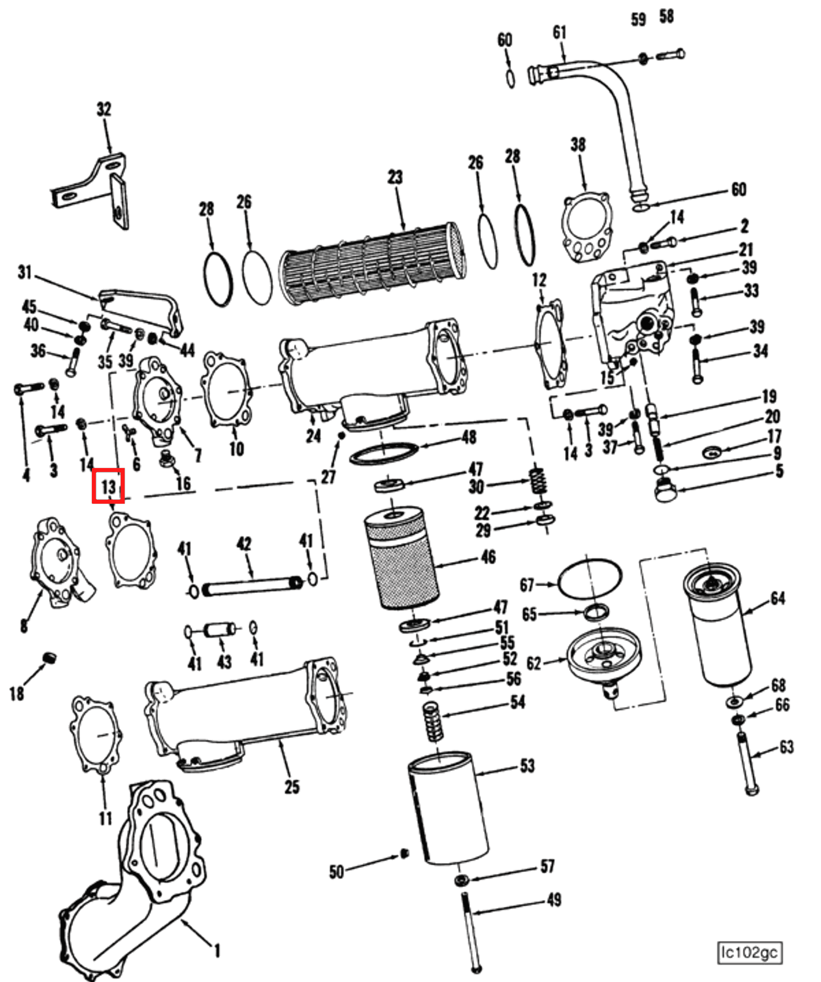 Gasket | Cummins 211052 | Lubricating Oil Cooler Housing Gasket