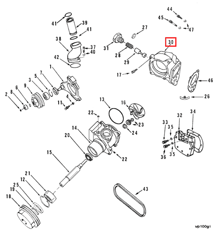 Water Pump | Cummins 212716 | Water Pump Body