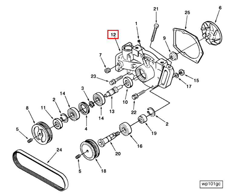Water Pump | Cummins 219040 | Water Pump Body