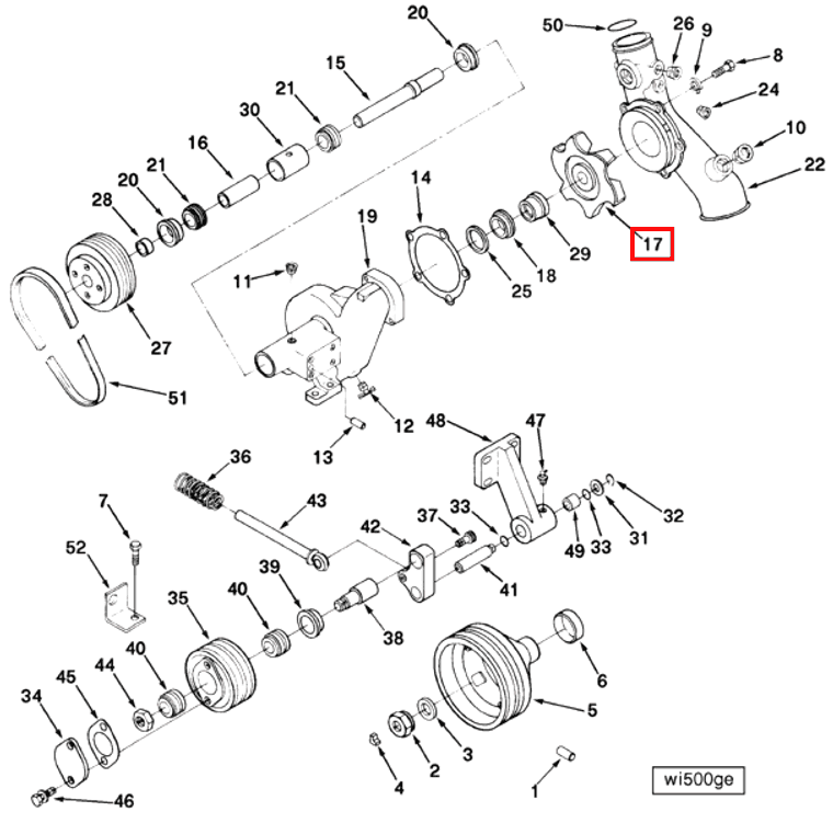 Water Pump | Cummins 219081 | Water Pump Impeller