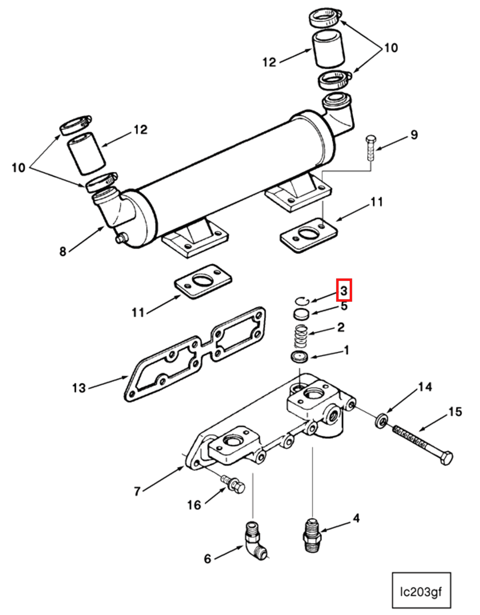 Retainer | Cummins 253957 | Retaining Ring