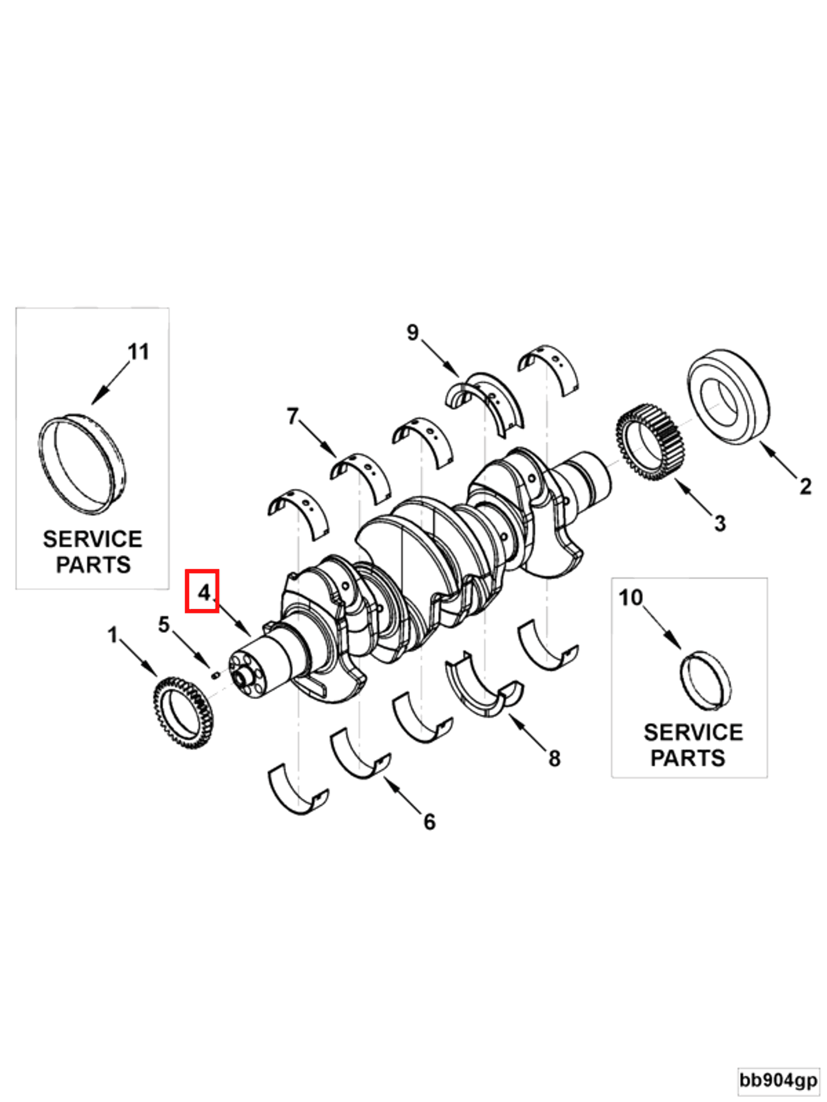 Engine | Cummins 2831052 | Engine Crankshaft