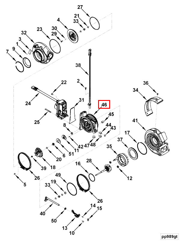 Turbocharger | Cummins 2835503 | Turbocharger Bearing Housing