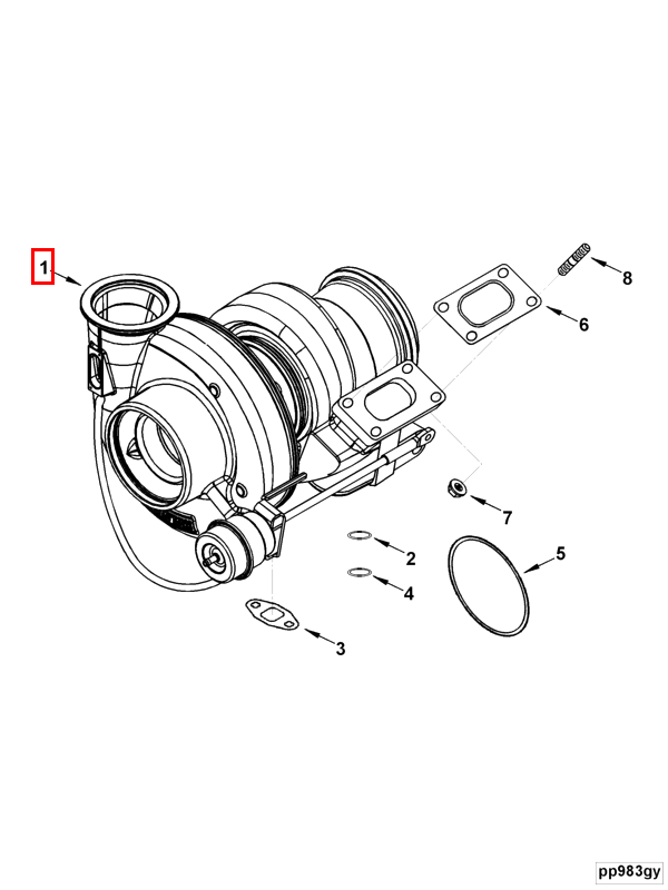 Turbocharger | Cummins 2835872 | Turbocharger