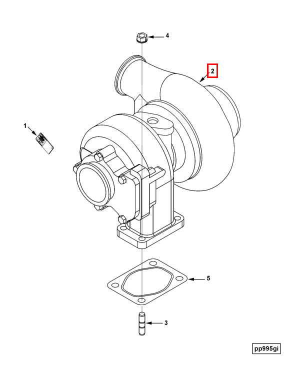 Turbocharger | Cummins 2837788 | Turbocharger
