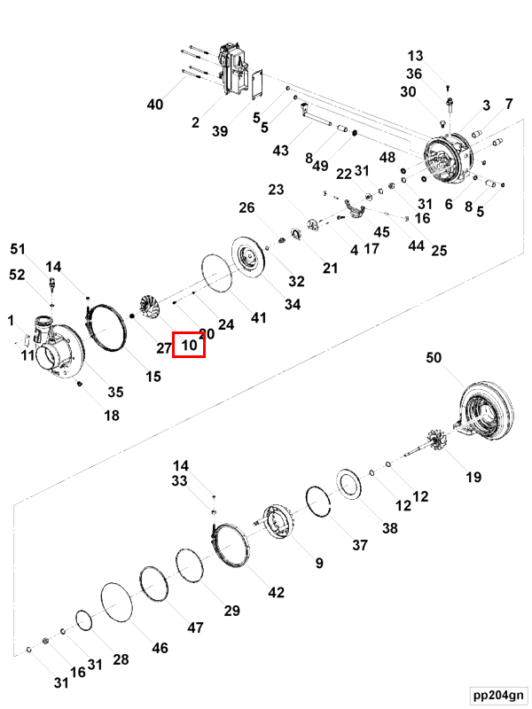 Turbocharger | Cummins 2838523 | Turbocharger Compressor Impeller