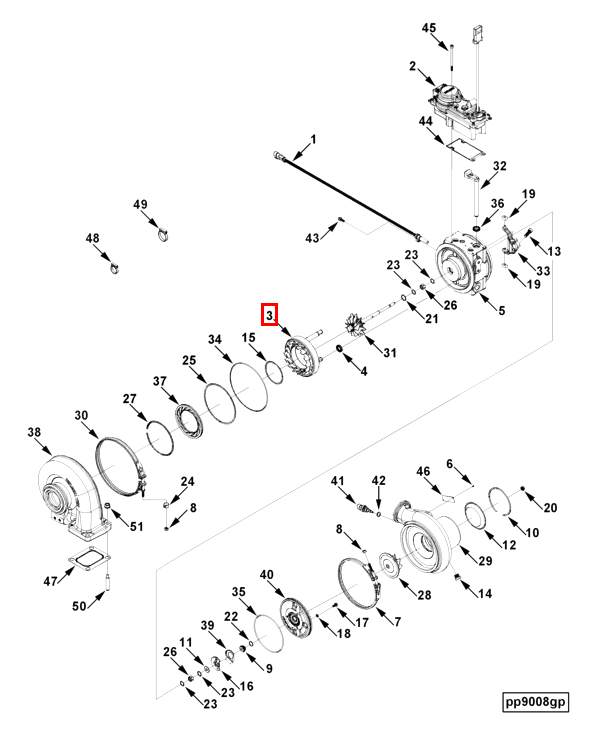 Turbocharger | Cummins 2838785 | Turbocharger Nozzle Ring