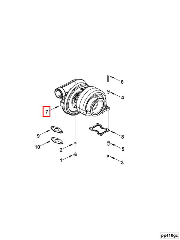 Turbocharger | Cummins 2839021 | EXCHANGER82 Heat Drying Turbocharger