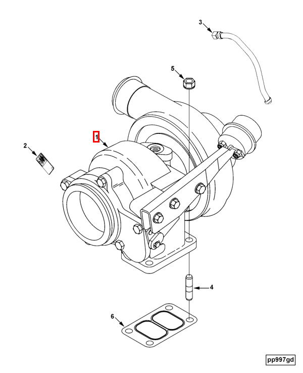 Turbocharger | Cummins 2839421 | Turbocharger
