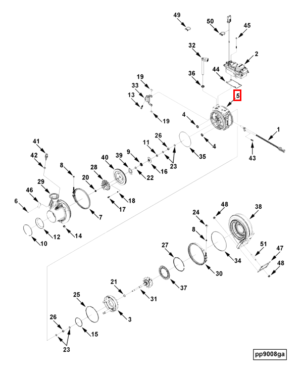 Turbocharger | Cummins 2839511 | Turbocharger Bearing Housing