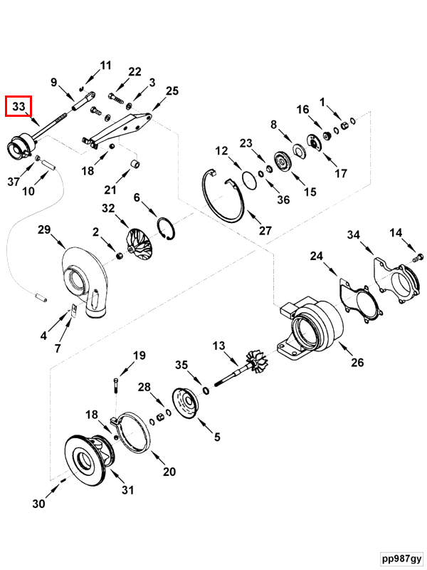 Turbocharger | Cummins 2840956 | Turbocharger Actuator