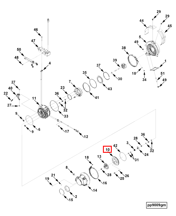 Turbocharger | Cummins 2841374 | Turbocharger Diffuser