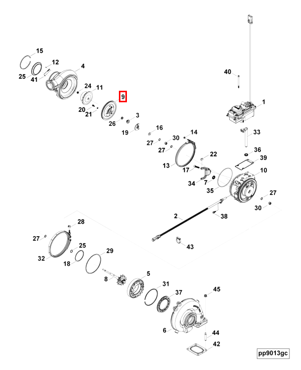Turbocharger | Cummins 2841376 | Turbocharger Diffuser