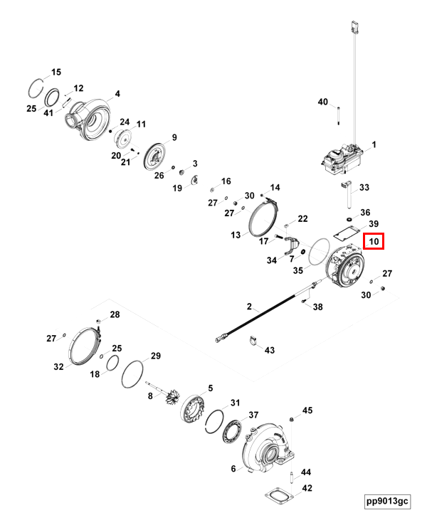 Turbocharger | Cummins 2841813 | Turbocharger Bearing Housing