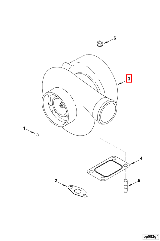 Turbocharger | Cummins 2842247 | Turbocharger