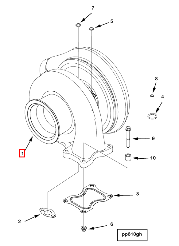 Turbocharger | Cummins 2843376 | Turbocharger