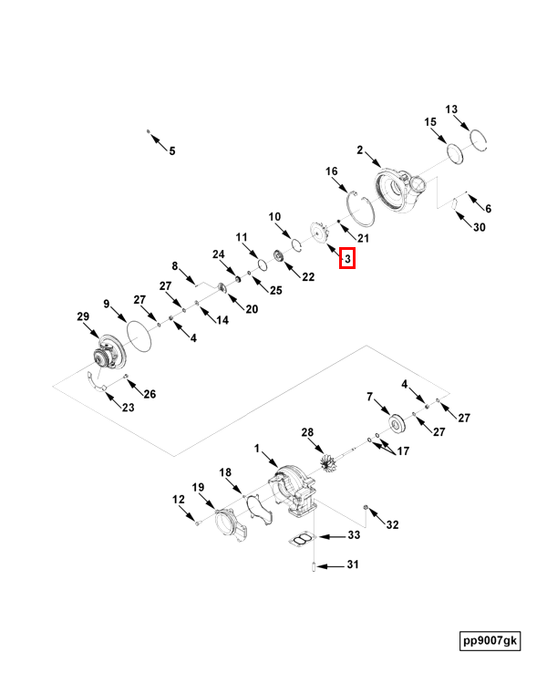 Turbocharger | Cummins 2843573 | Turbocharger Compressor Impeller