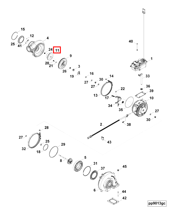 Turbocharger | Cummins 2843576 | Turbocharger Compressor Impeller