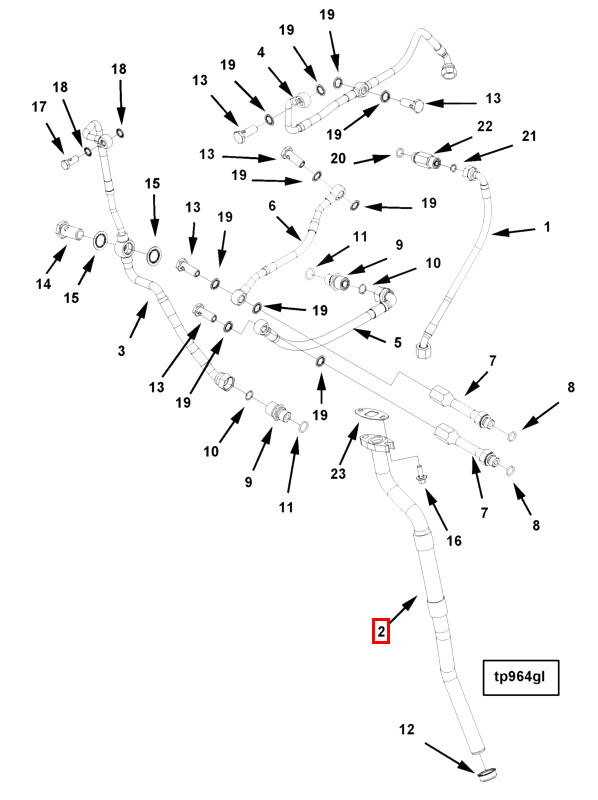 Turbocharger | Cummins 2864656 | Turbocharger Oil Drain Tube
