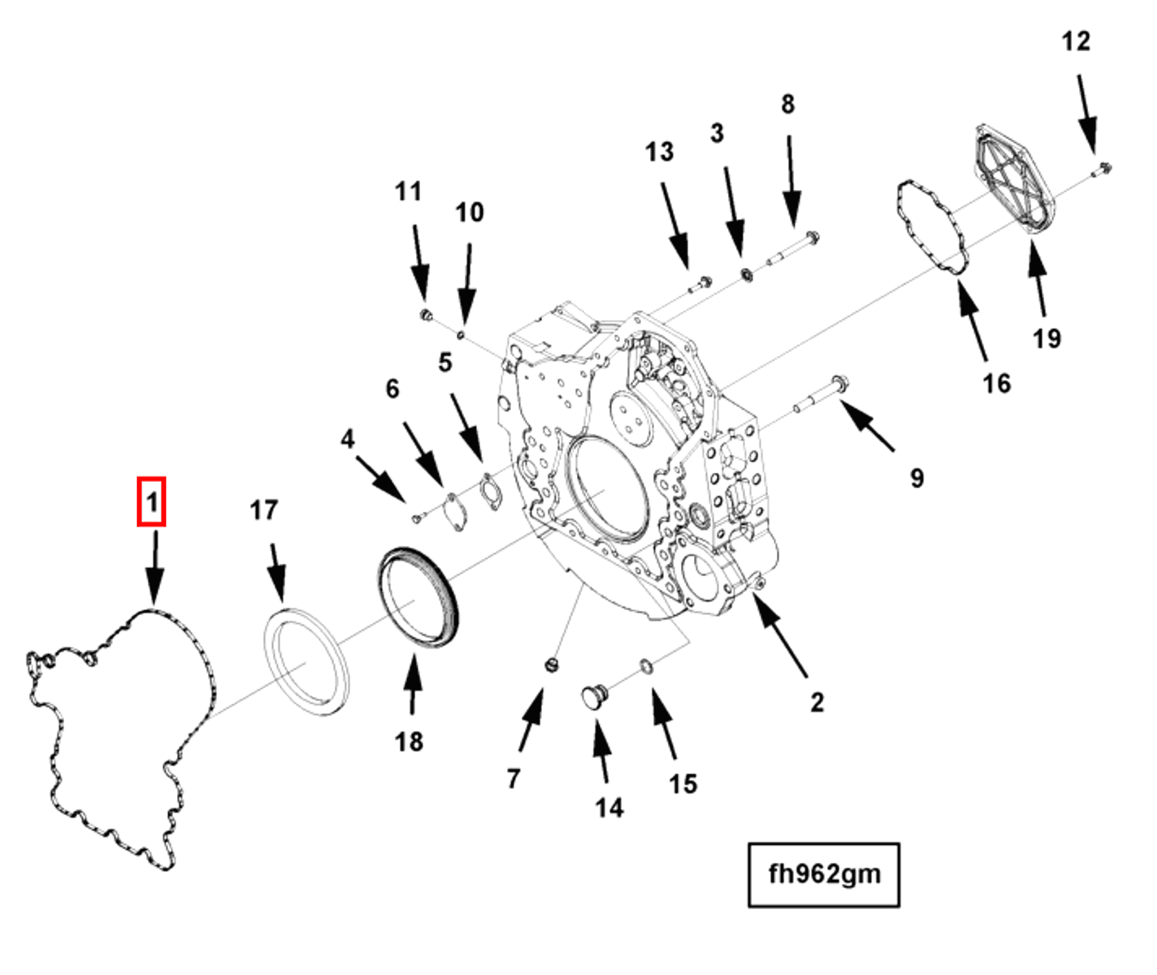 Flywheel | Cummins 2864946 | Flywheel Housing Seal
