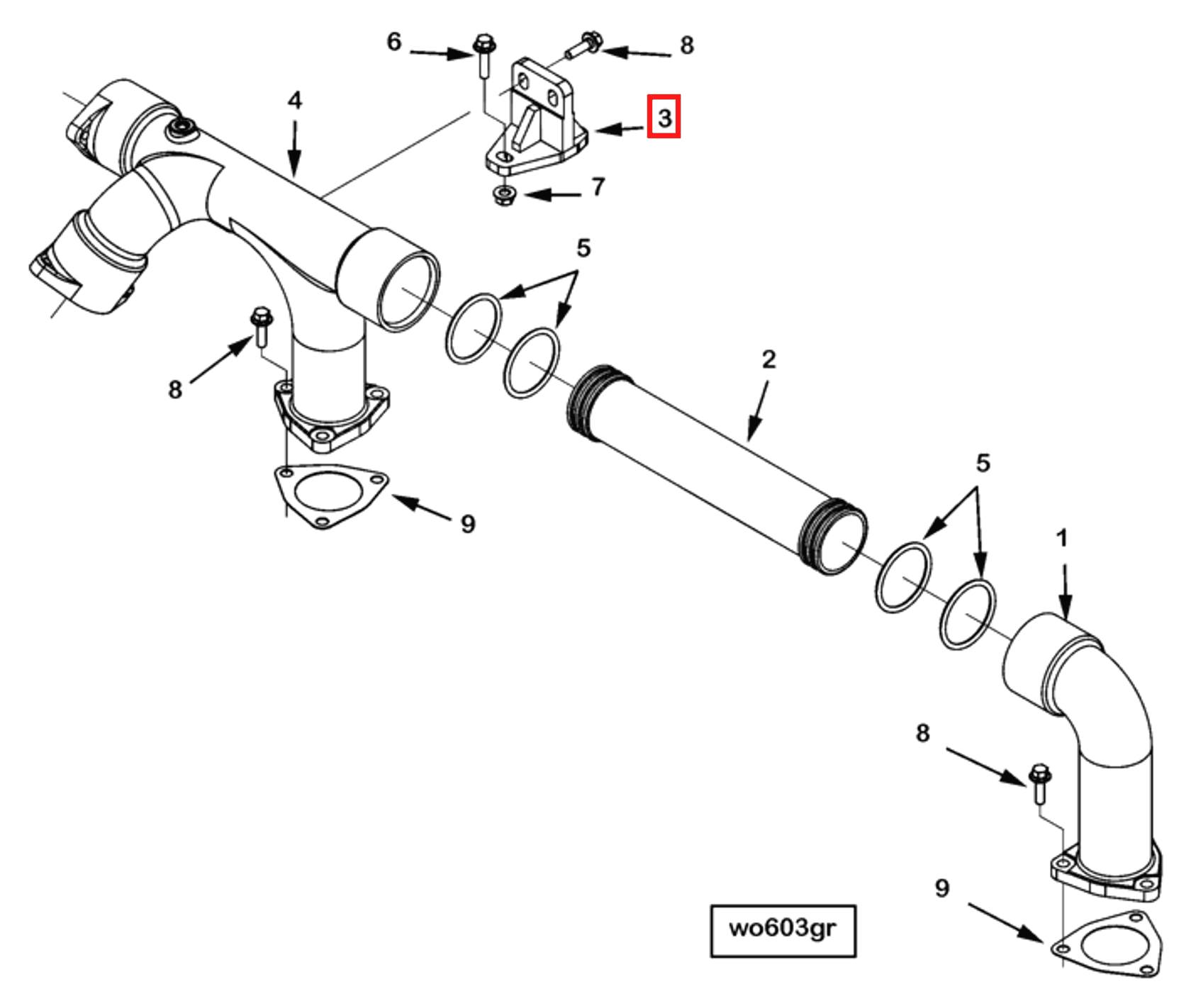 Heat Exchanger | Cummins 2873356 | Heat Exchanger Bracket