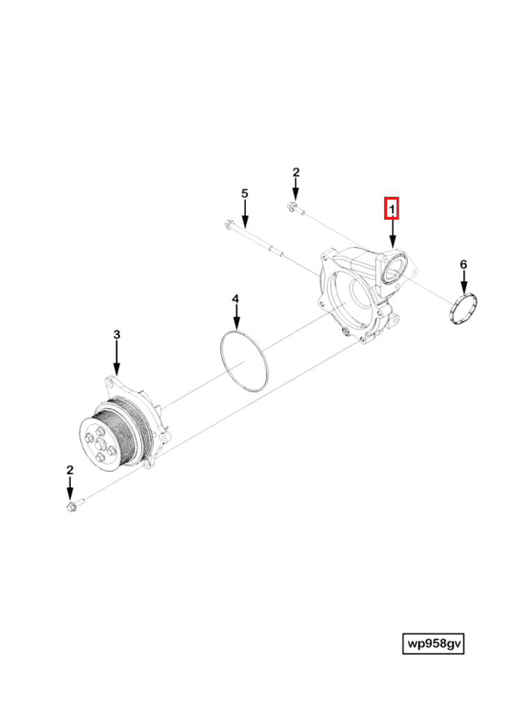 Water Pump | Cummins 2874043 | Water Pump Volute Housing