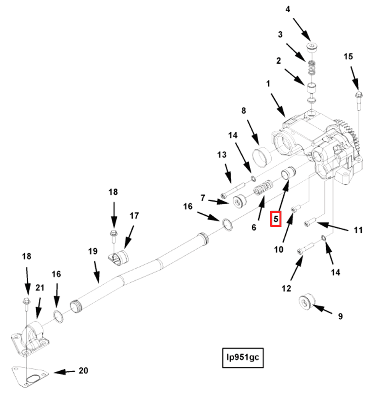 Valve | Cummins 2874106 | Pressure Relief Valve