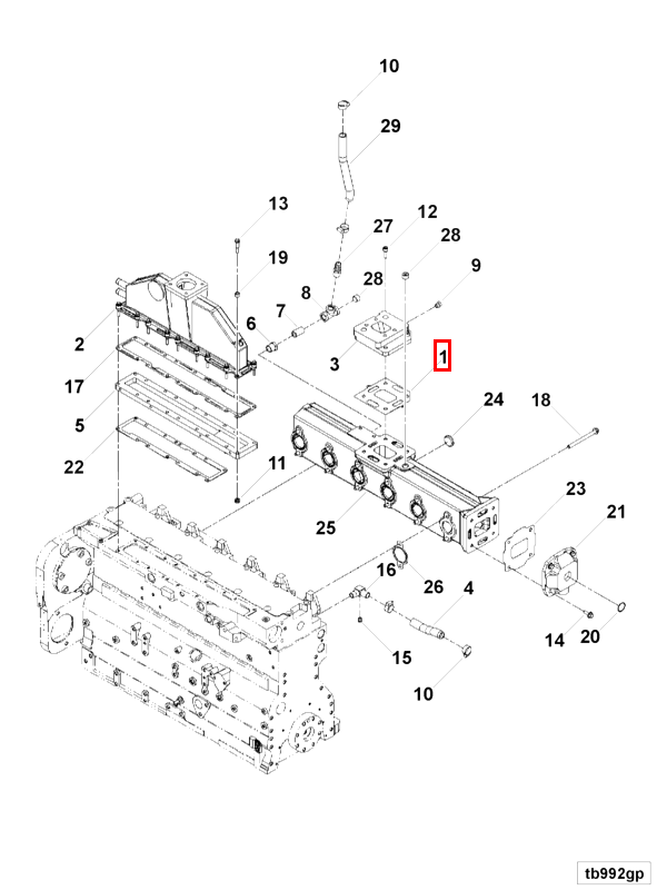 Turbocharger | Cummins 2878503 | Turbocharger Gasket