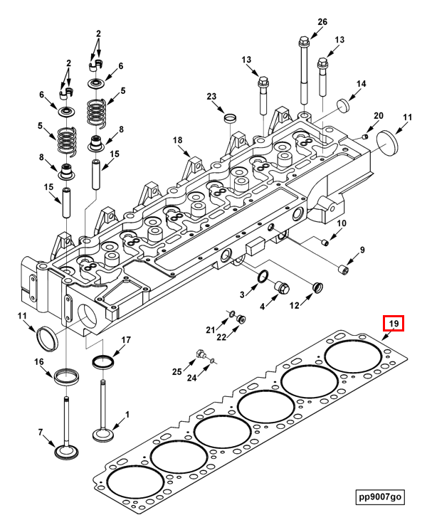 Cylinder Head | Cummins 2878508 | Cylinder Head Gasket