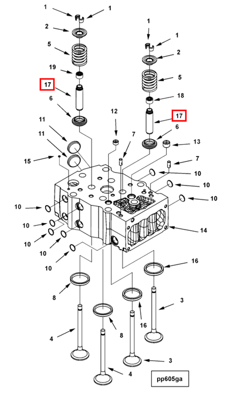 Valve | Cummins 2881436 | Valve Stem Guide