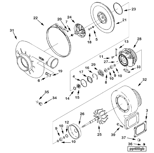 Turbocharger | Cummins 2881816 | Turbocharger Kit