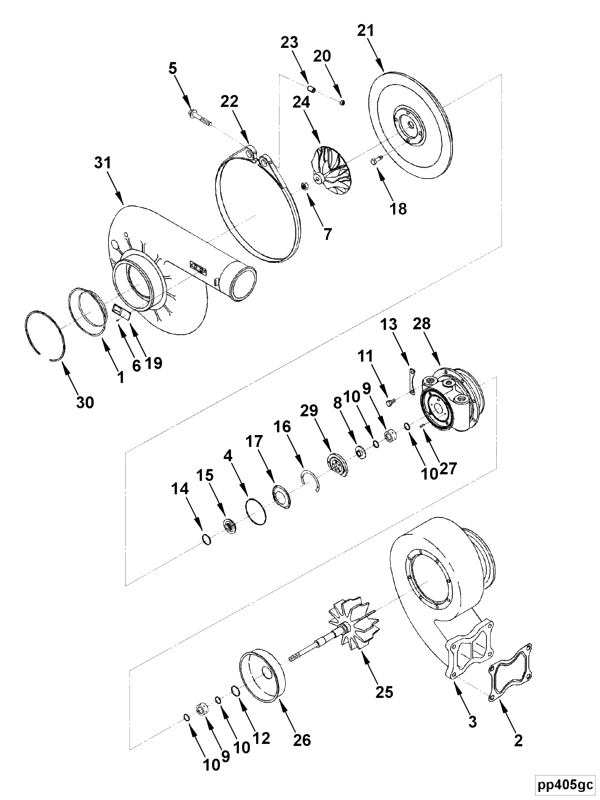 Turbocharger | Cummins 2881849 | Turbocharger Kit
