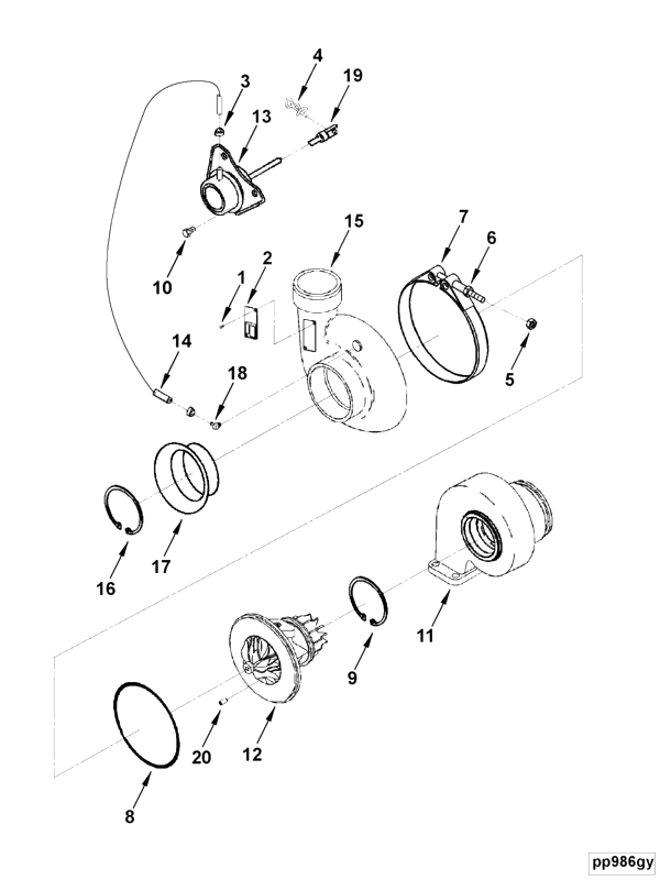 Turbocharger | Cummins 2881853 | Turbocharger Kit
