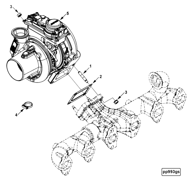 Turbocharger | Cummins 2881855 | He 07 VG Machine Rifle Turbocharger