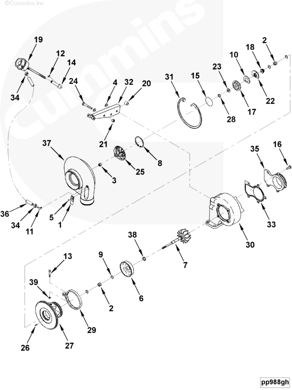 Turbocharger | Cummins 2881890 | Turbocharger Kit