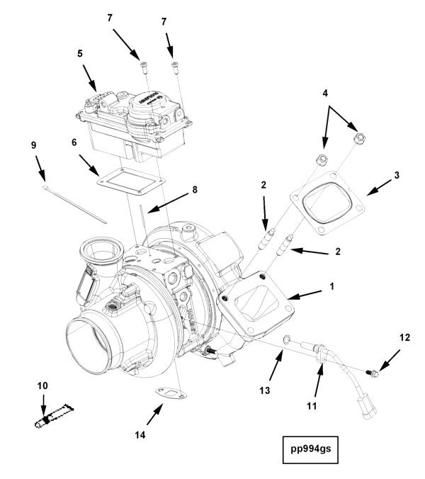 Turbocharger | Cummins 2881964 | Turbocharger Kit