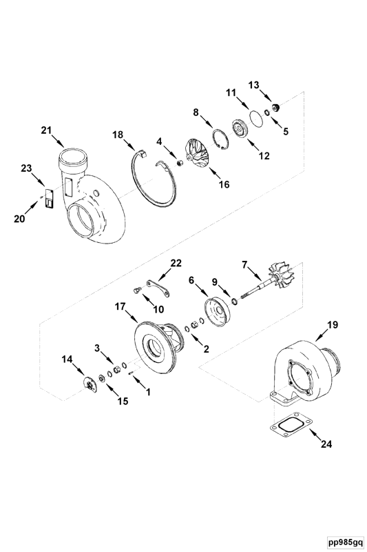 Turbocharger | Cummins 2882036 | Turbocharger Kit