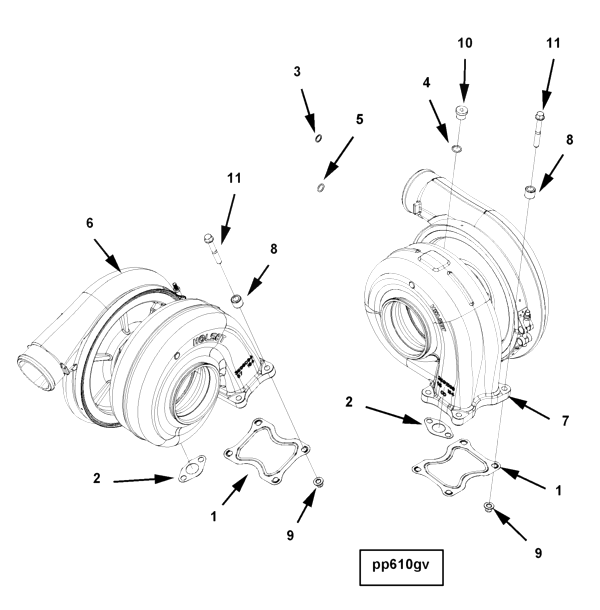 Turbocharger | Cummins 2882098 | Turbocharger Kit